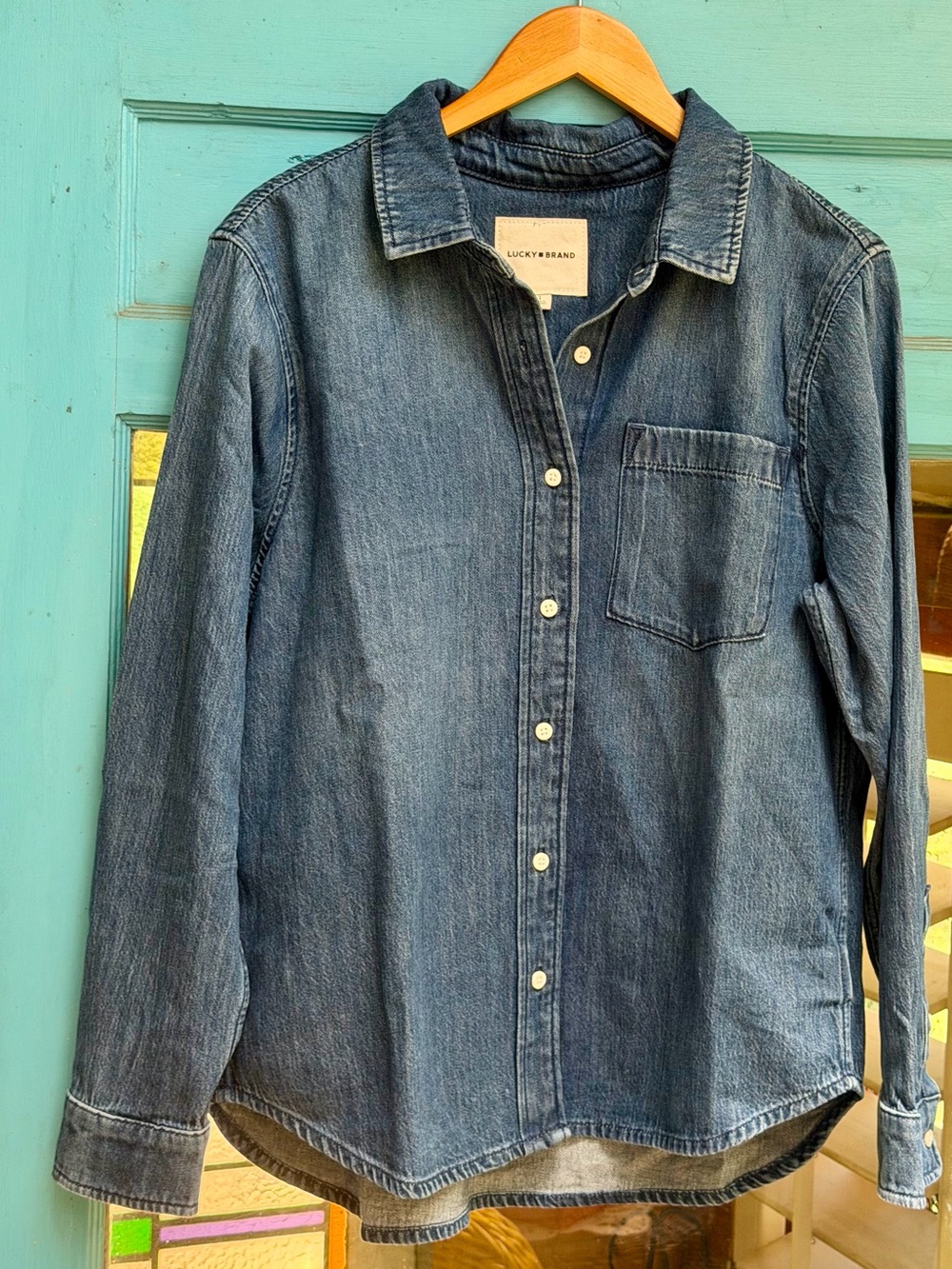 Lucky Brand Denim Utility Shirt🍀